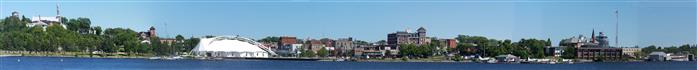 Panoramic Photo of Kenora Harbour Front 2012